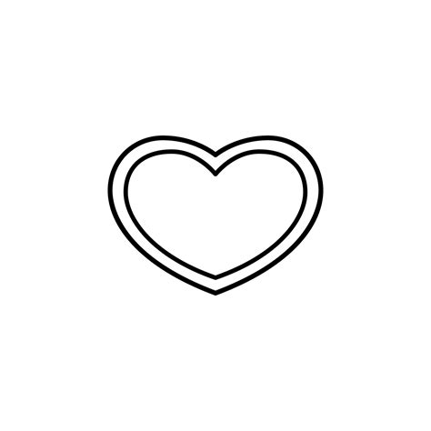 heart inside heart vector icon illustration 23193854 Vector Art at Vecteezy