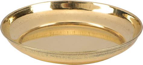 Buy Brass Pooja Thali | Brass Pooja Plate Small (Size - 3.5) (Set of 4 ...