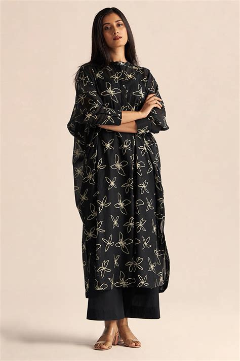 Black Floral Print Co-ord Set – AGASHE