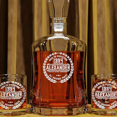 Personalized Whiskey Decanter – Fathers Day Gifts for Dad, Husband, Him ...