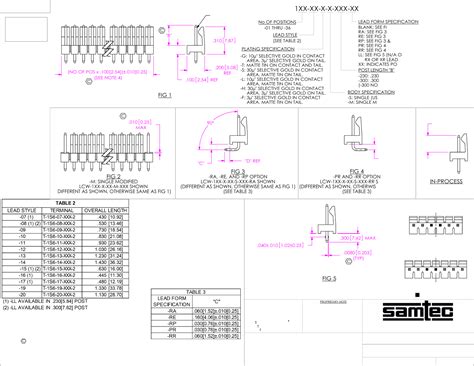 LCW-1yy-yy-y-y-yyy-yy Drawing Datasheet by Samtec Inc. | Digi-Key ...