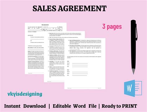 Image result for Sales Contract Sample