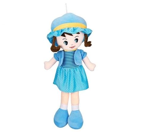 Toytales Winky Doll 60Cm Rag Dolls Blue 3Y+