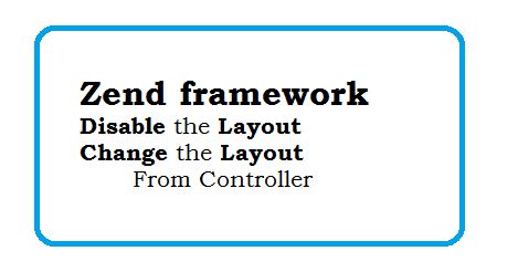 Zend framework Disable the layout and Change the Layout in ZF1 | Web ...