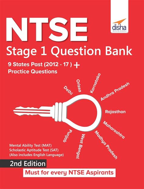 Buy NTSE Stage 1 Question Bank - 9 States Past (2012-17) + Practice ...