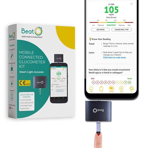 BeatO Smart Glucometer Kit with 50 Strips & 50 Lancets, 1 Count Price ...