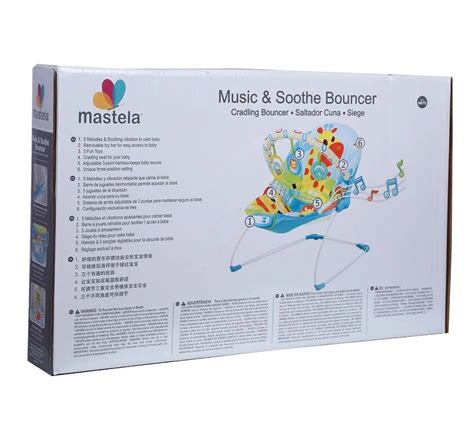 Mastela Music Vibrations Bouncer Kids Chair 3M+, Multicolour