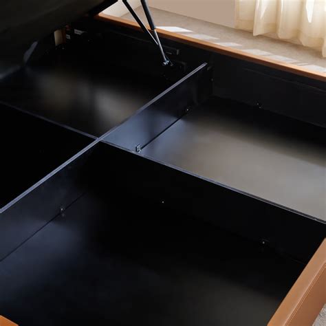 Buy Tiffany Hazel King Bed with Hydraulic Storage - Brown from Home ...