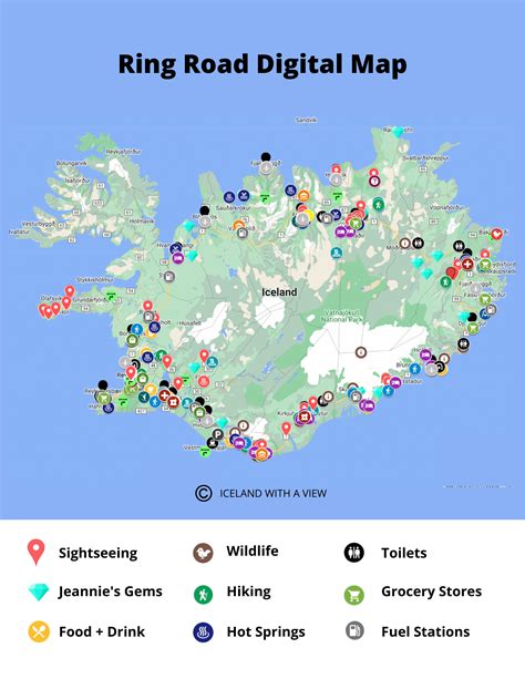 iceland ring road map