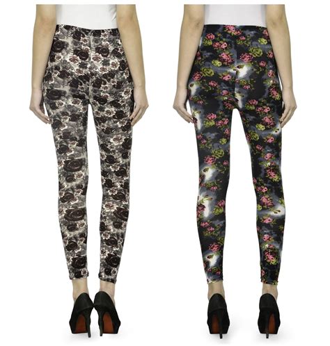 Buy Oleva New Flower Print Stylish Jegging Pack Of 2 Online @ ₹499 from ...