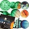 LIDERSTAR Astronomy Glow in The Dark Stars and Planets, Bright Solar ...