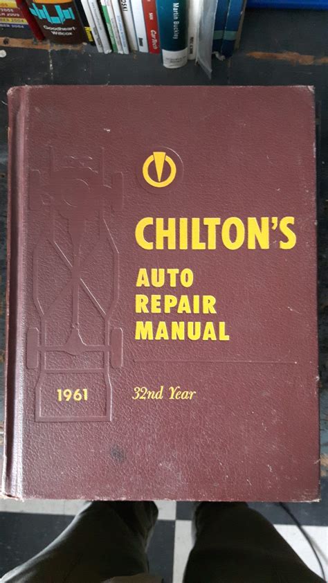 1961 Chilton’s Automobile Repair Manual | Vintage Ignition