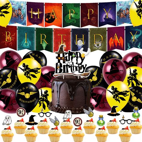 Funplus Wizard Birthday Party Supplies Birthday Party Decorations With ...