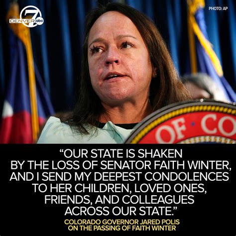 'Deeply heartbroken': Colorado State Senator Faith Winter dies in car crash