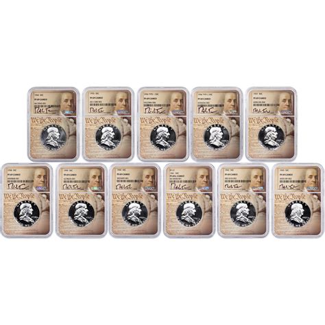 1954 to 1963 Signature Series Franklin Collection NGC PF 69 CAMEO ...