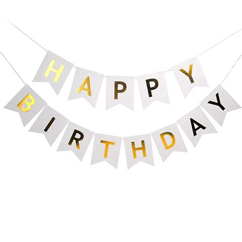 Buy White Happy Birthday Paper Banner in India at Best Price - Zop by ...