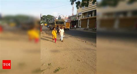 Busy Road dug up. No repair - Times of India