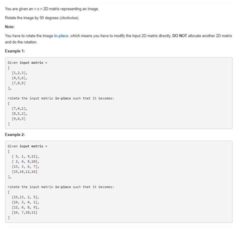 Image result for Rotate Image LeetCode Solution