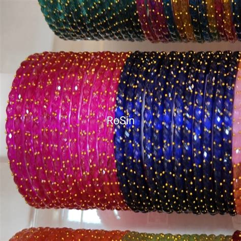 OG Raindrop crystal glass bangles premium first quality (1 dozen) – Rosin