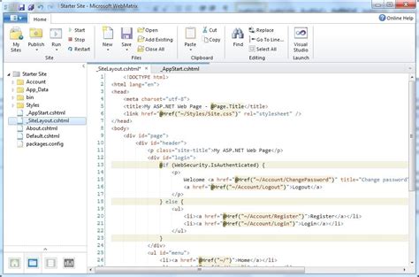 Microsoft WebMatrix Tutorial 的图像结果