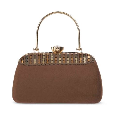 Buy Mochi Women Brown Ethnic-Wedding Clutches Online | SKU: 65-125-12 ...