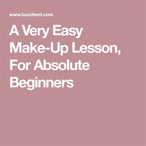 Basic Make Up Lesson 的图像结果