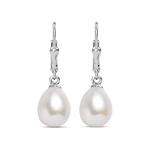 Ornate Jewels 925 Silver Freshwater Pearl Drop Earrings for Women and ...