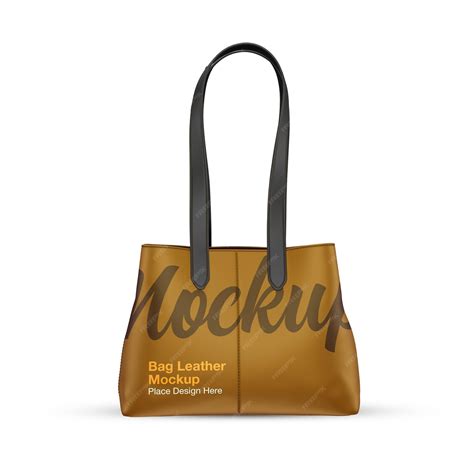 Premium PSD | Leather bag mockup