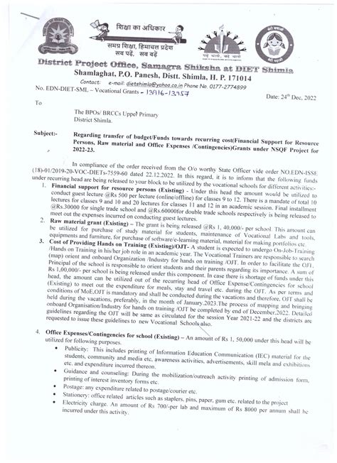 District Institute Of Education & Training Shimla