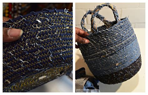 Image result for Denim Rope Basket Tutorial