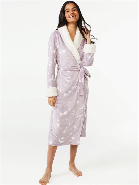 Joyspun Women's Plush Sleep Robe, Sizes S to 3X - Walmart.com