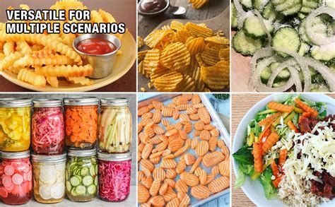 Buy YukaBa Crinkle Potato Cutter-2.9"x11.8" 420 Stainless Steel Waves ...