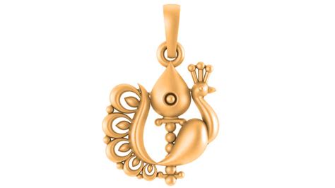 22 CT Gold Plated Silver (92.5% purity) Symbol Kartikeya Pendant for M ...