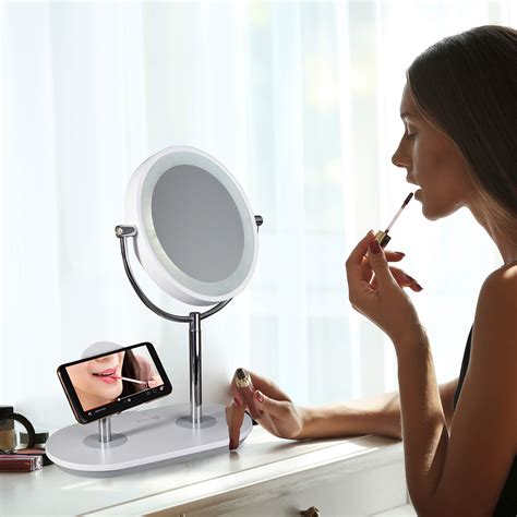 Ottlite Wireless Charging Led Makeup Mirror Illuminated Magnifying ...