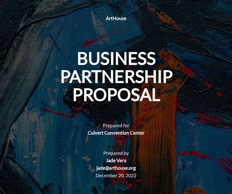 Business Partner Proposal Sample 的图像结果