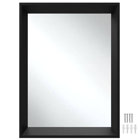 TECTAKE Miroir mural rectangulaire 40 x 3,8 x 60 cm | Leroy Merlin