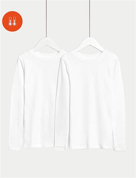 Buy 2pk Thermal Cotton Blend Vests at Marks & Spencer