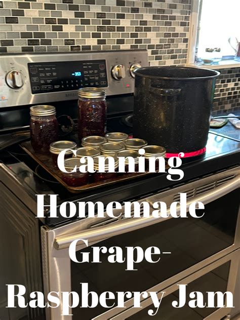 Canning Homemade Grape-Raspberry Jam - Moms are Frugal