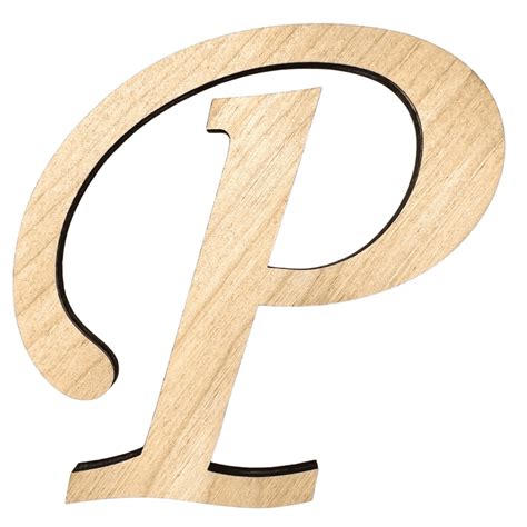 12" Tall BIRCH Wood Letter P | Krafty Supply 1/4" Thick Wooden Letters | Wood Craft Letter ...