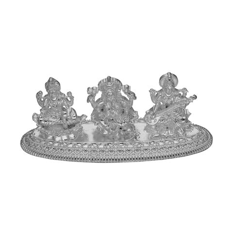 Buy Sri Jagdamba Pearls 65 Grams Gsl Silver Idols Online at Low Prices ...