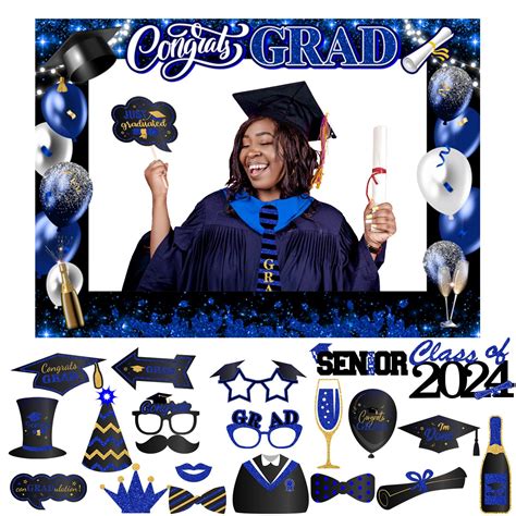 Graduation Photo Booth Props-Class of 2023 Graduation Party Decoration ...