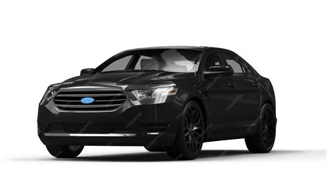 Premium Photo | Black sedan car isolated on white background