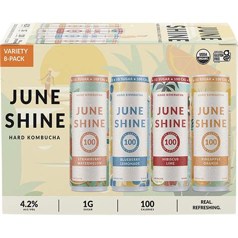 JuneShine 100 Calorie Hard Kombucha Variety Pack (12 fl oz) Delivery or ...