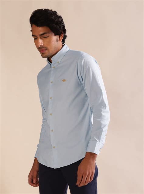 Jordy Blue Shirt - Full Casual Blue Solid Shirts for Men Online | Andamen
