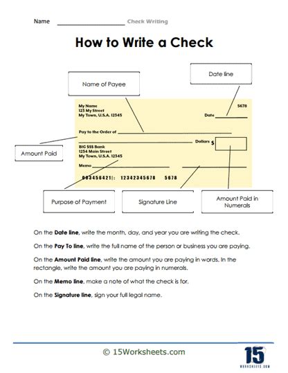 Image result for Check Writing Sample