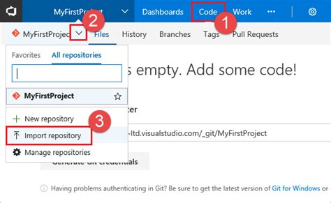 Image result for Import Repository Azure DevOps