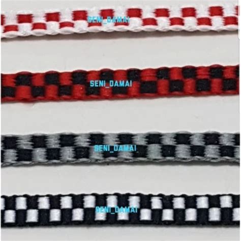 Jual TALI SEPATU GEPENG TEBAL KOTAK KOTAK Minim Pembelian Nilai Rp 25 ...