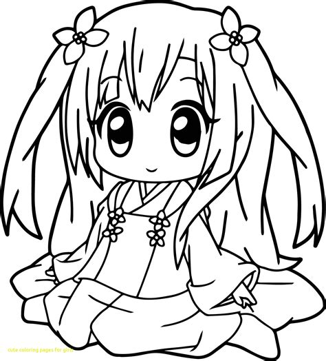 Cute Anime Coloring Pages at GetDrawings | Free download