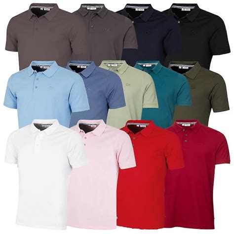 Calvin Klein Mens 2025 Campus Coastal Moisture Wicking Golf Polo Shirt ...