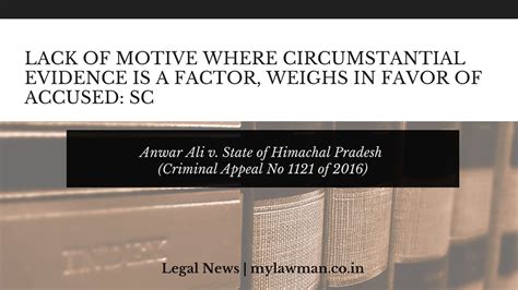 [Legal News] Supreme Court reiterated: Lack of motive where ...